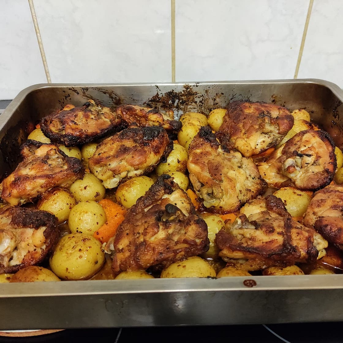 Honey Mustard Chicken Traybake