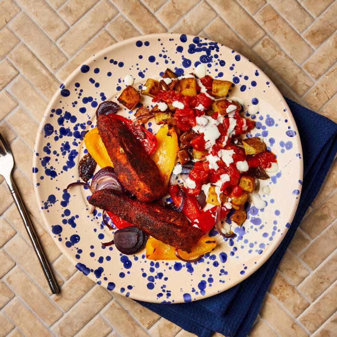 Smoky Spanish-Style Chicken With Patatas Bravas