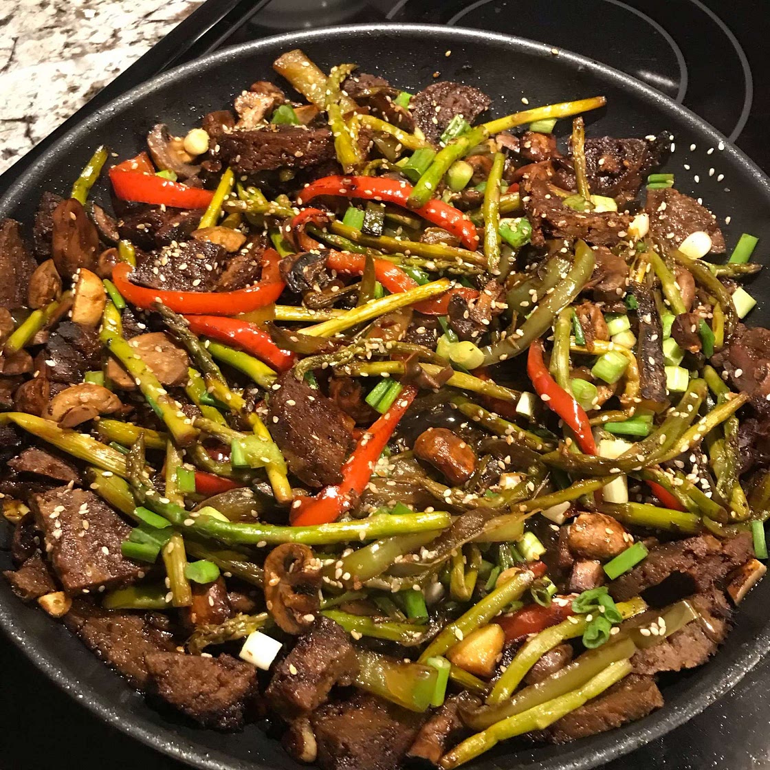 Vegan sesame ginger seitan 