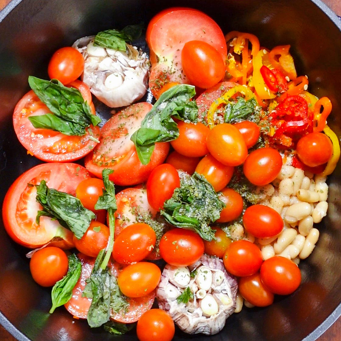 Hidden White Bean Tomato Soup