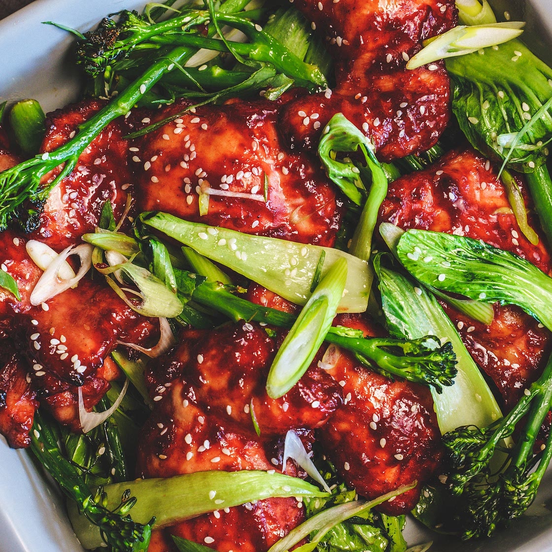 Char Siu Chicken Tray Bake by Pureety