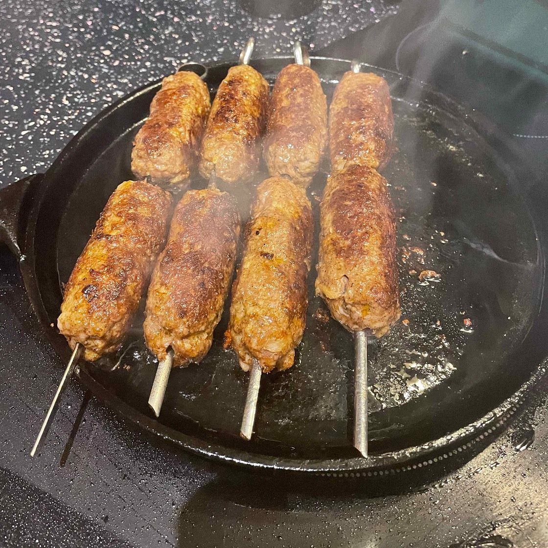 Lamb Koftas with Yoghurt Dressing