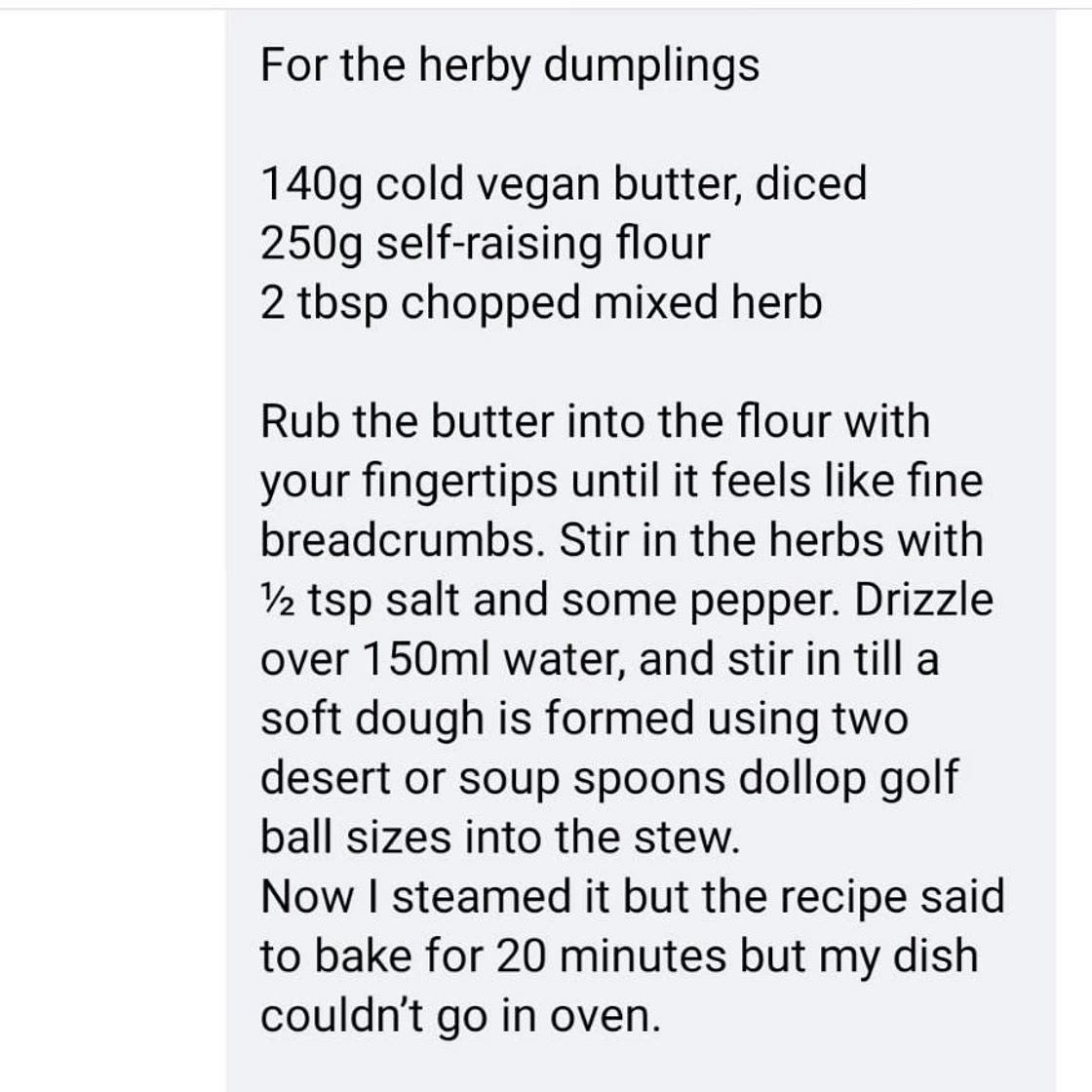 Herby Dumplings