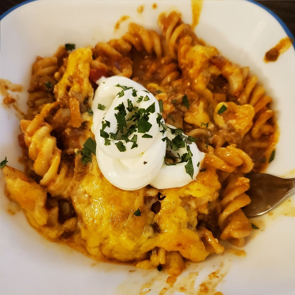 Beef Enchilada Pasta