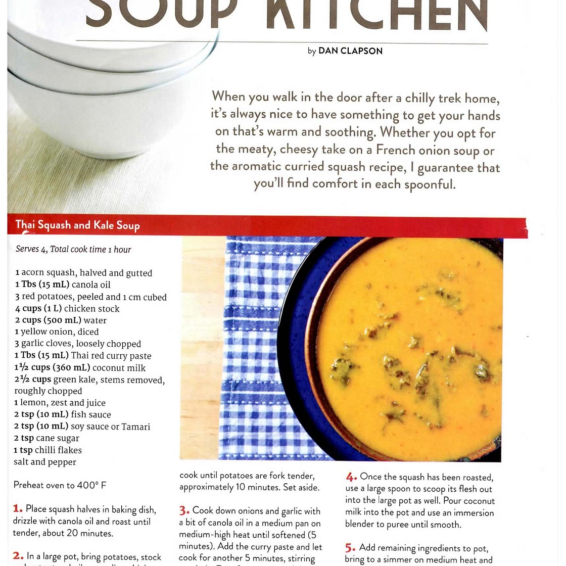Thai Squash and Kale Soup