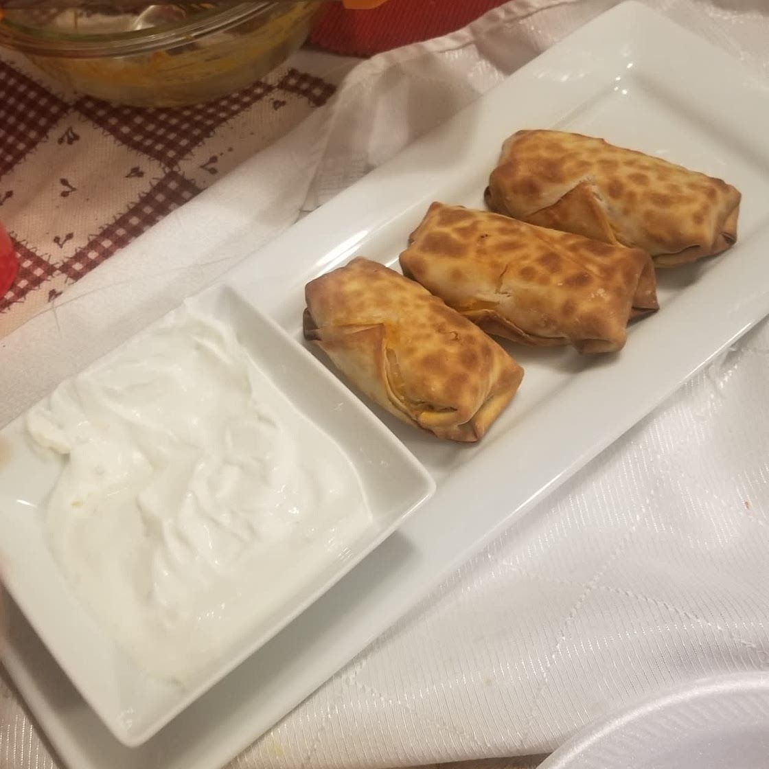 Buffalo Chicken Egg Rolls