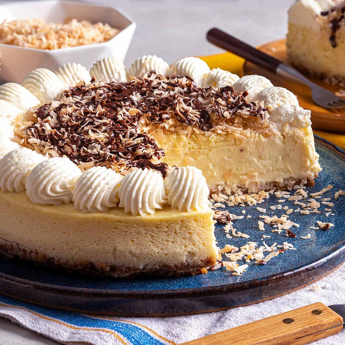 Triple Coconut Cheesecake