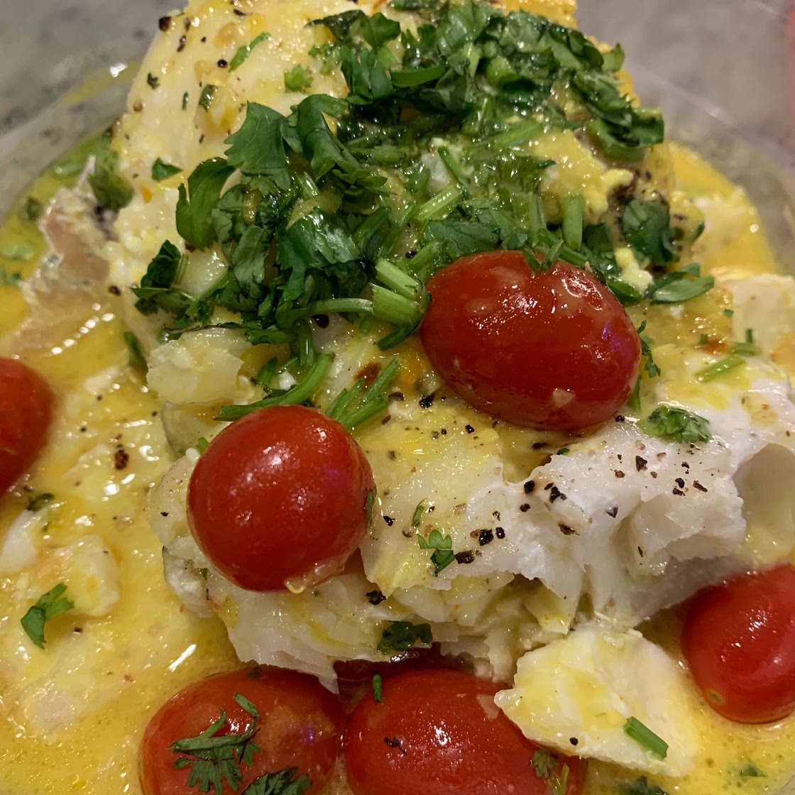 Coconut Fish and Tomato Bake