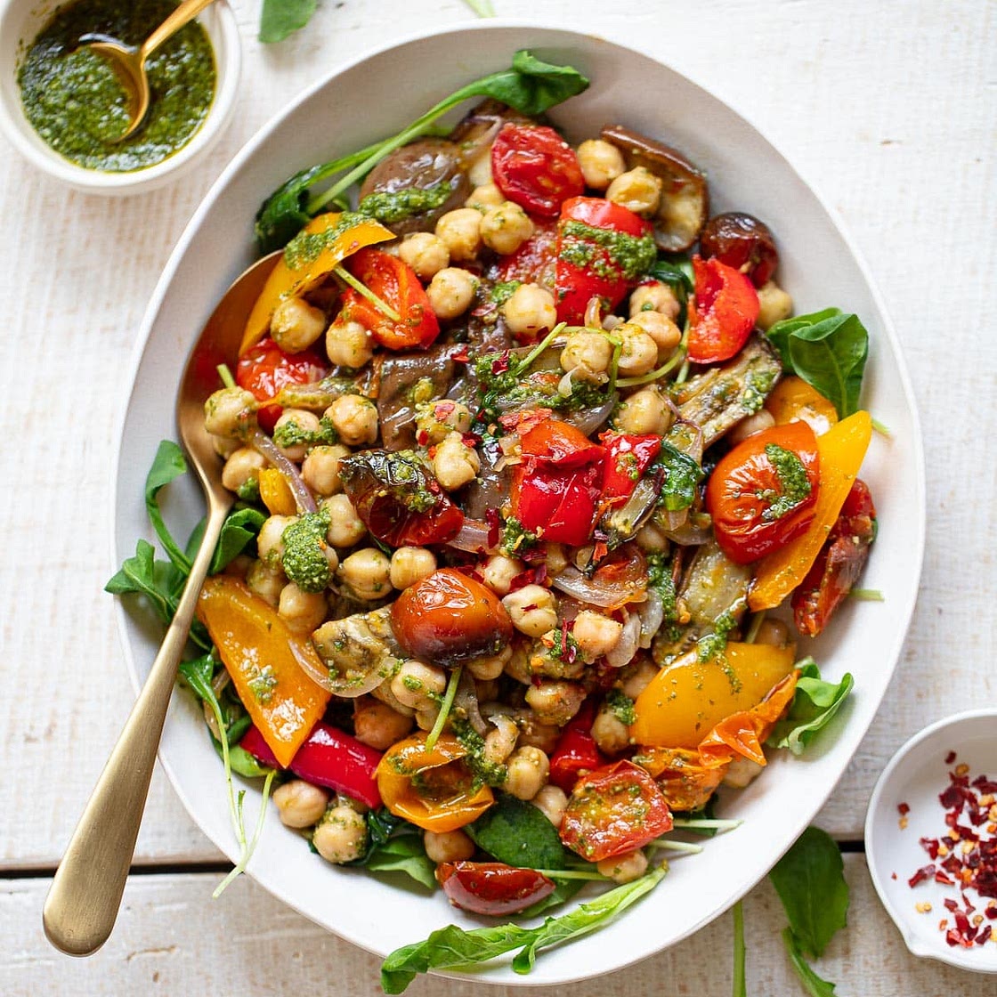 Mediterranean Roasted Vegetable Salad