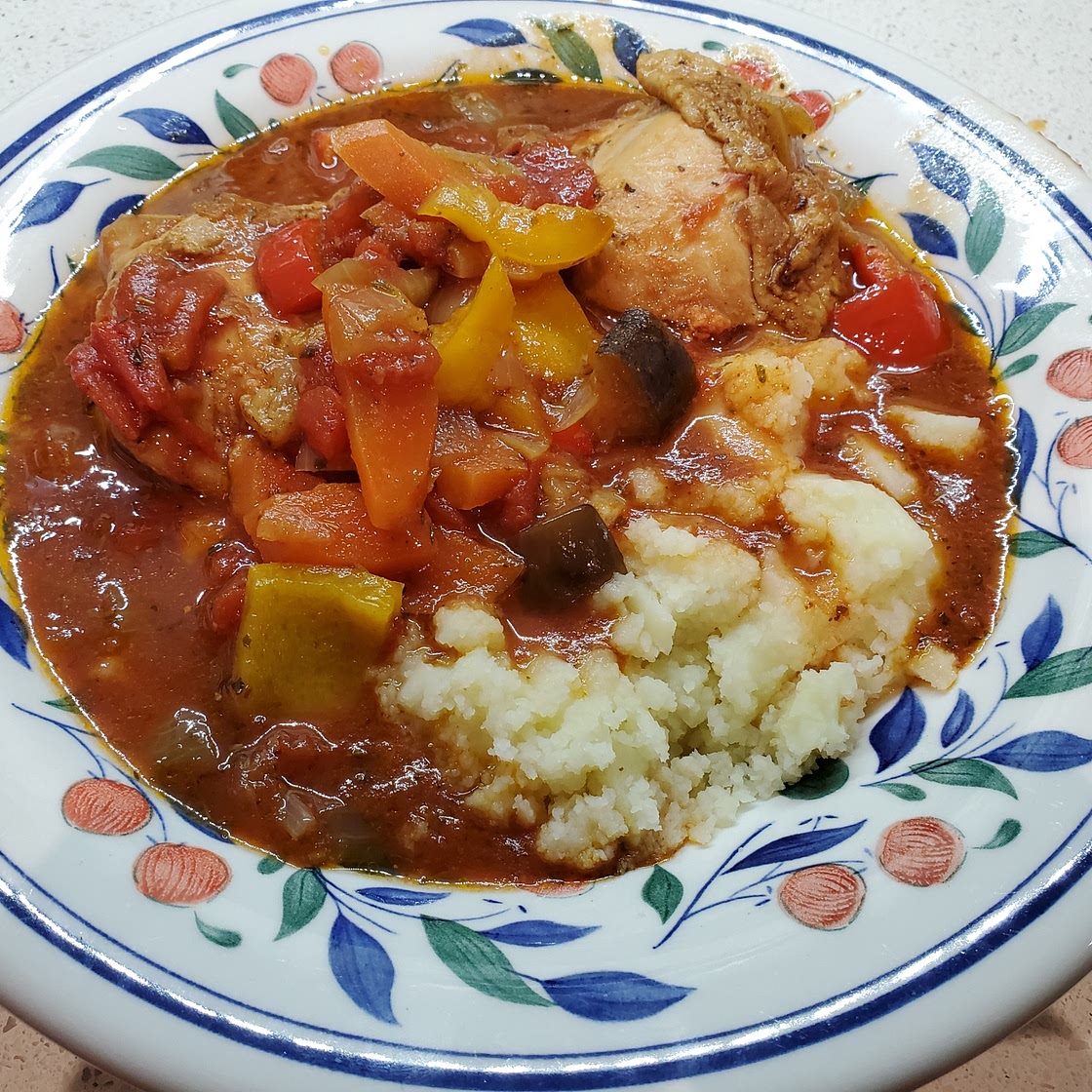 Chicken and Aubergine Stew Slow Cooker (Mine)