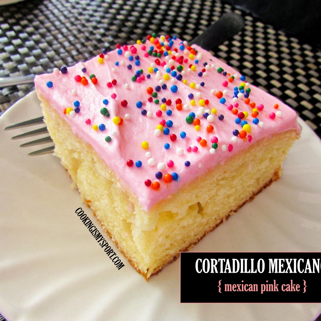 Cortadillo Mexicano (Mexican Pink Cake)