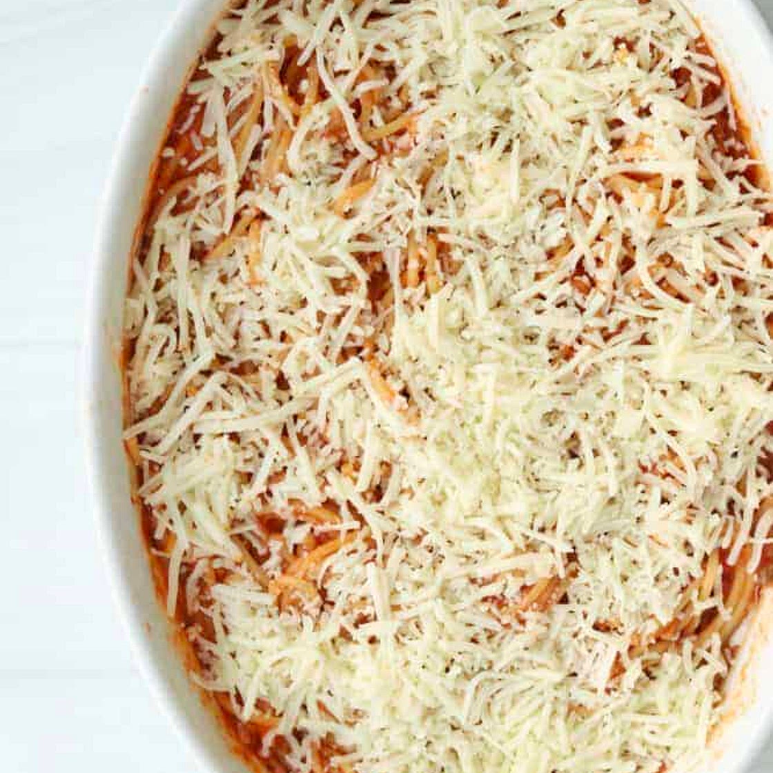 Oven Baked Spaghetti