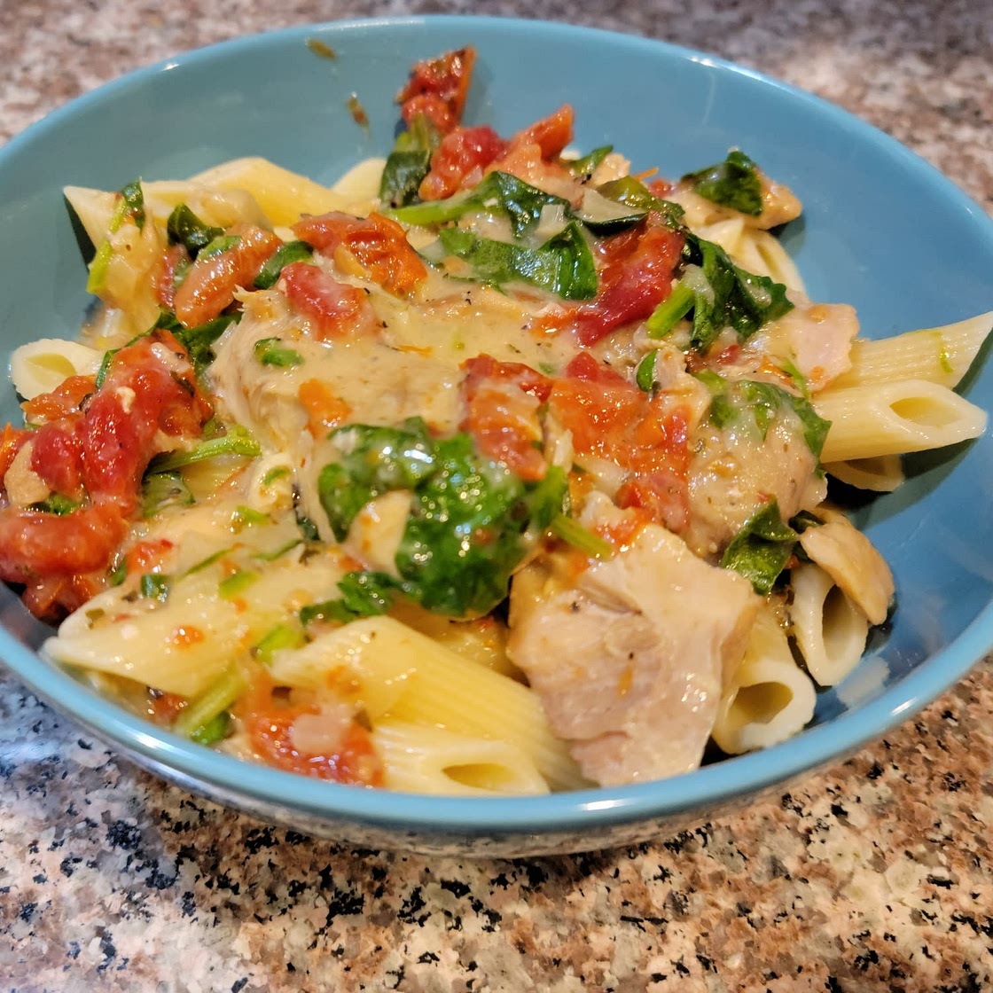 Tuscan Slow Cooker Chicken Thighs