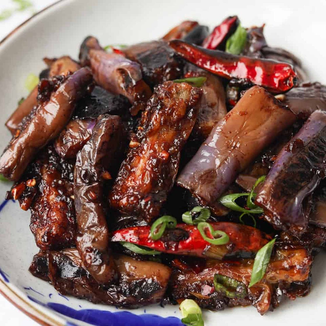 Easy Chinese Spicy Garlic Eggplant (30-min)