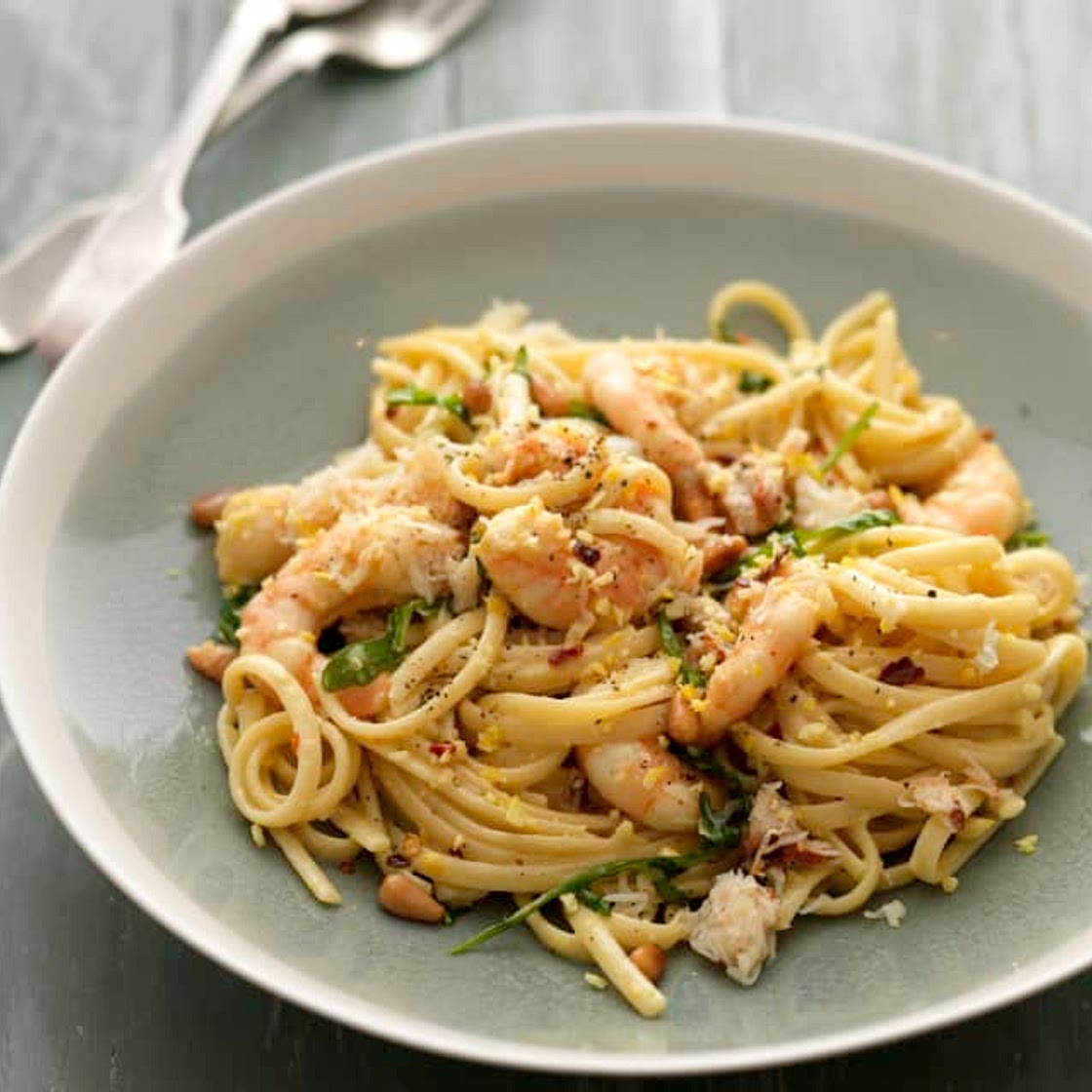 Crab & Prawn Linguine