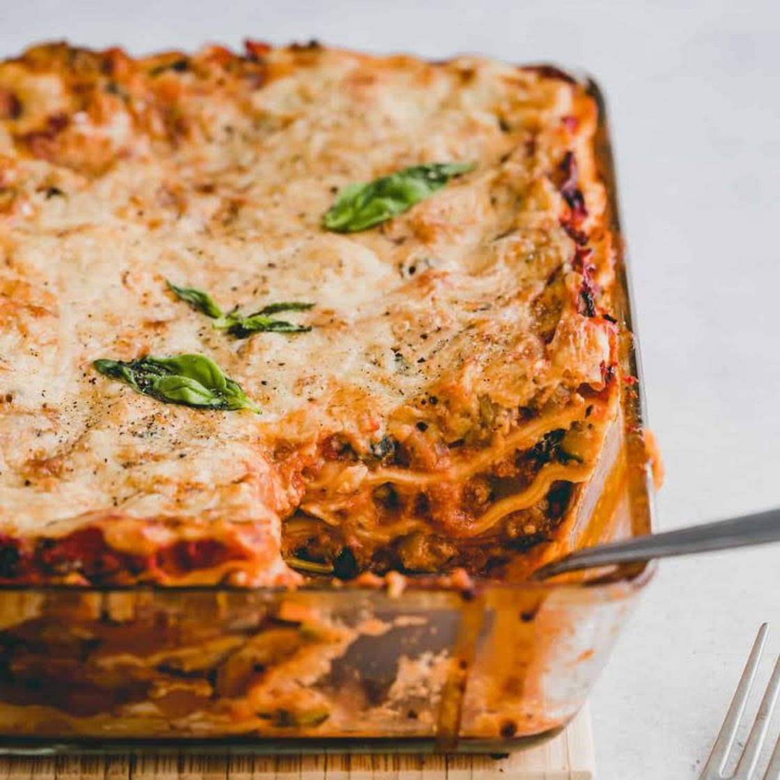 Low-fodmap Lasagna - GF & Vegan