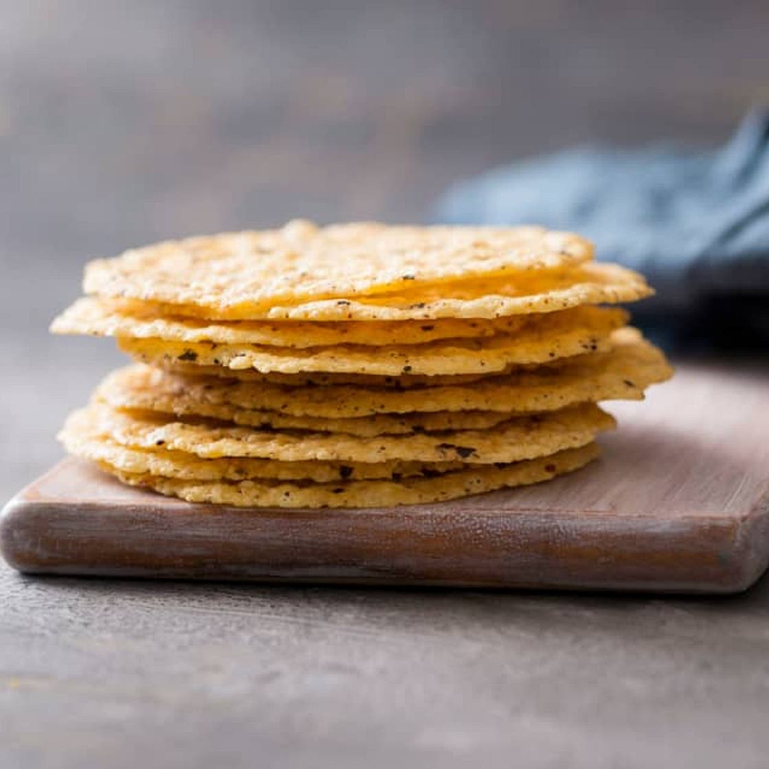 Parmesan cheese crisps
