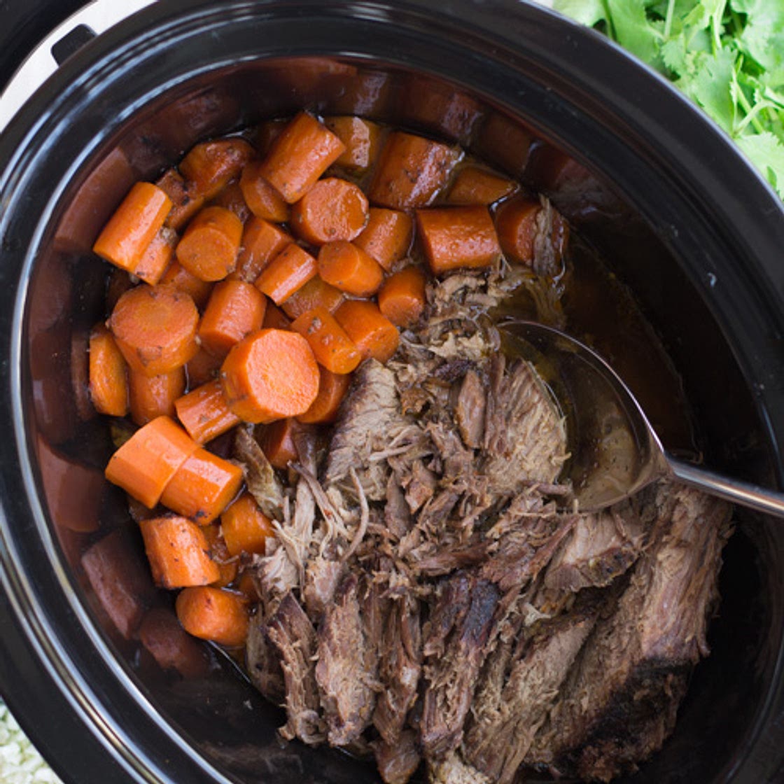 Slow Cooker Beef Roast and Carrots