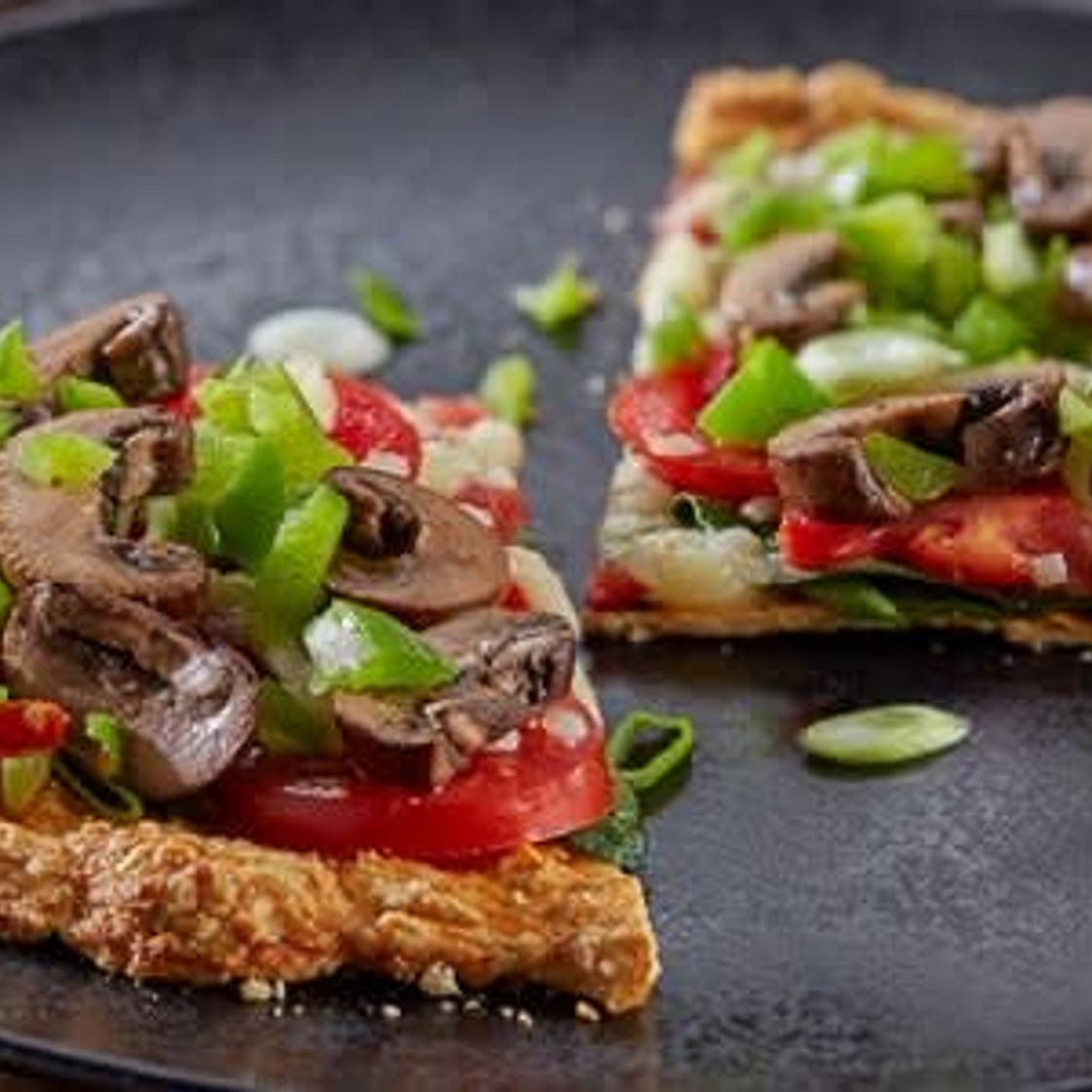 Chicken Crust Veggie Pizza