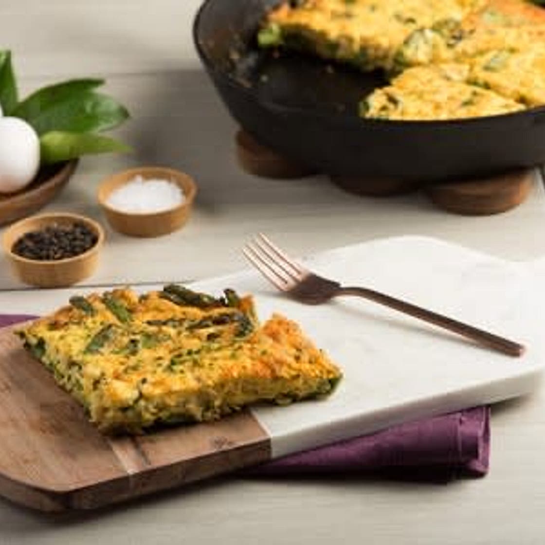 Asparagus & Crabmeat Frittata
