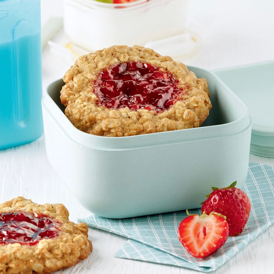 Galettes moelleuses avoine et confiture