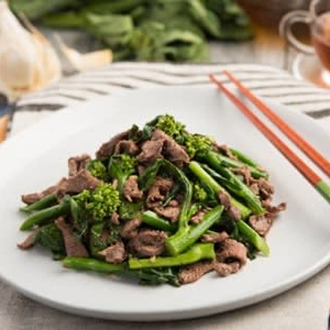 Beef and Chinese Broccoli
