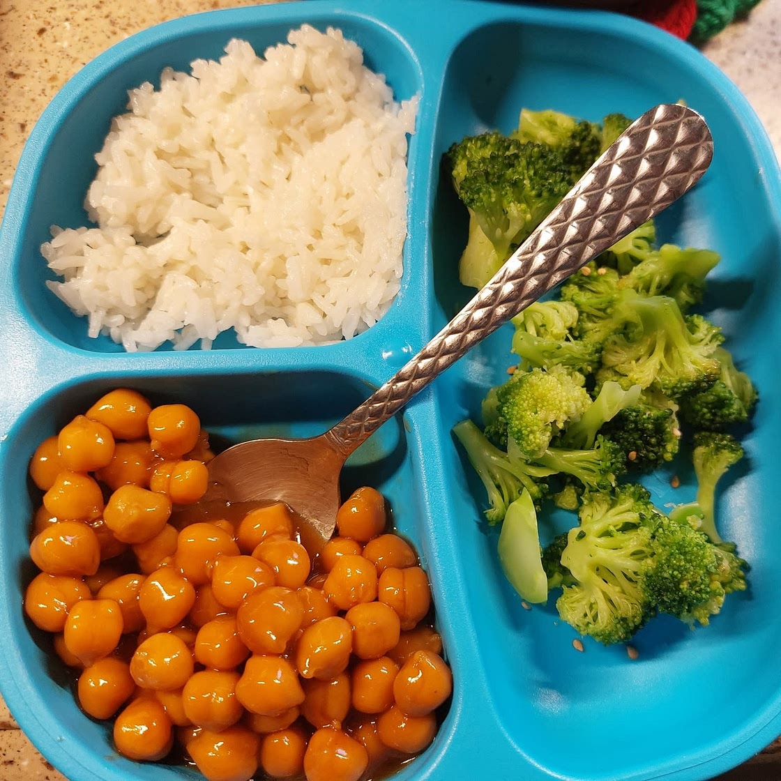 Sticky Sesame Chickpeas