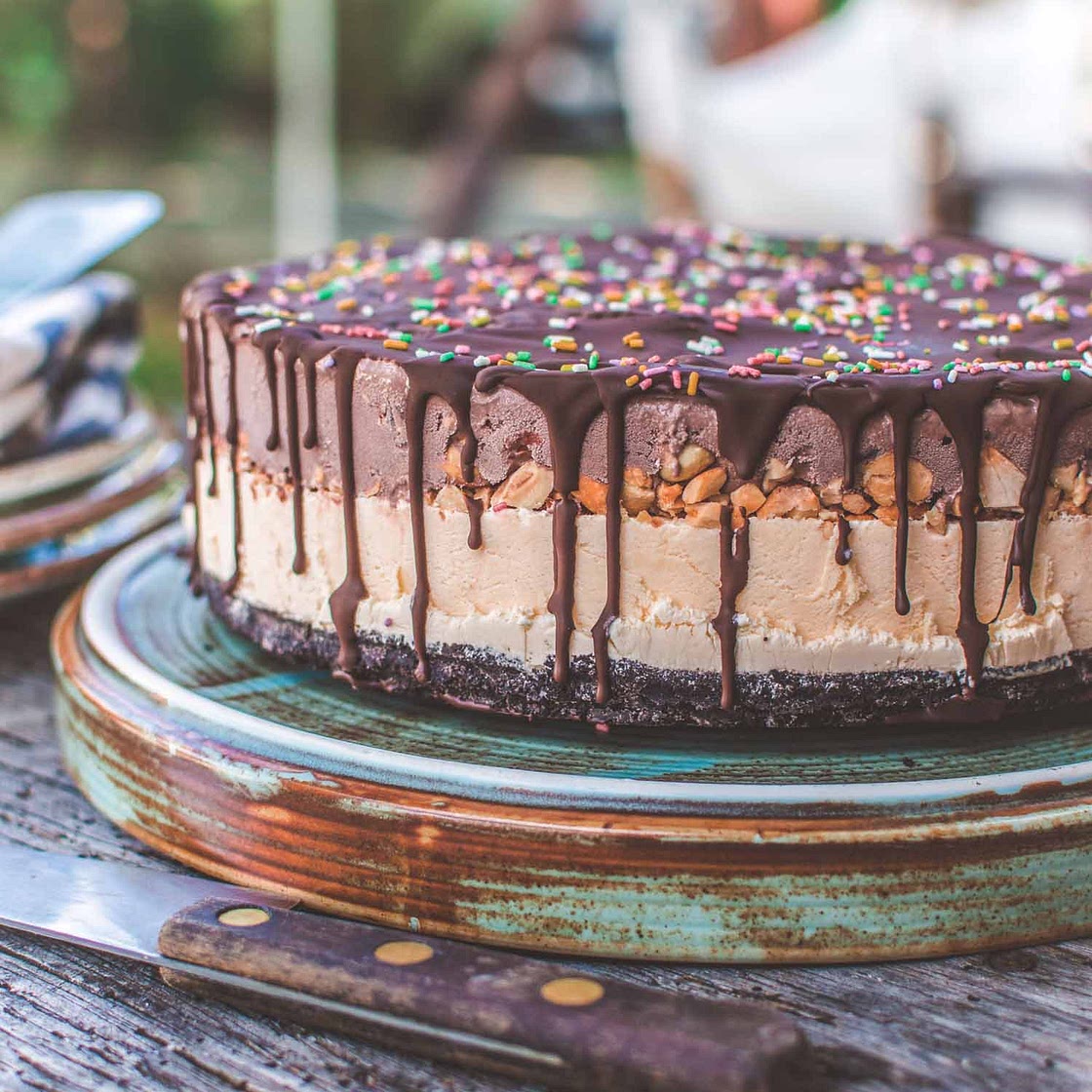 Vegan Ice Cream Cake {Dairy-Free}