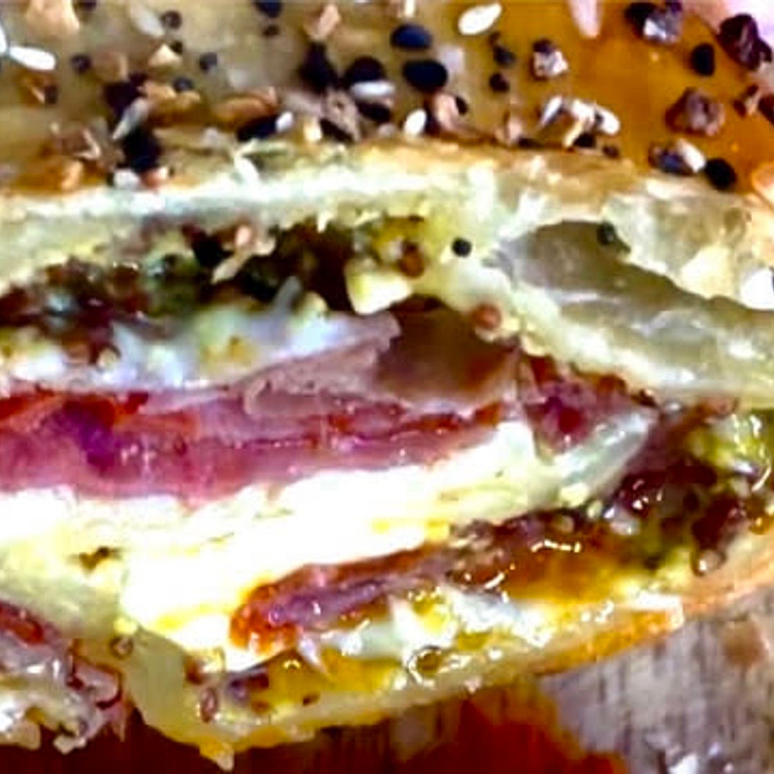 Puff Pastry With Salami & Prosciutto 