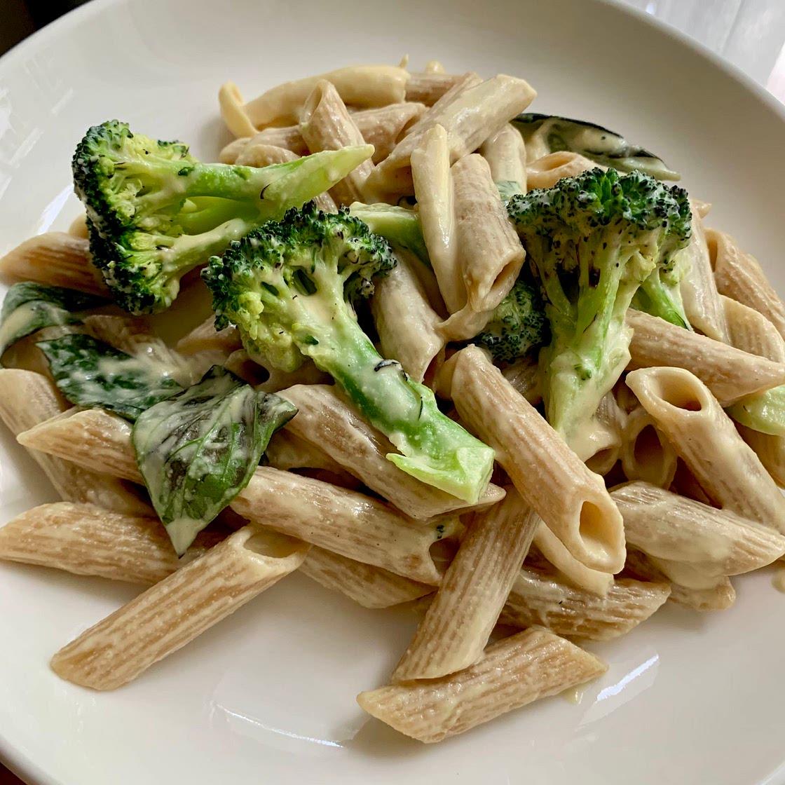 WFPB Broccoli Alfredo 