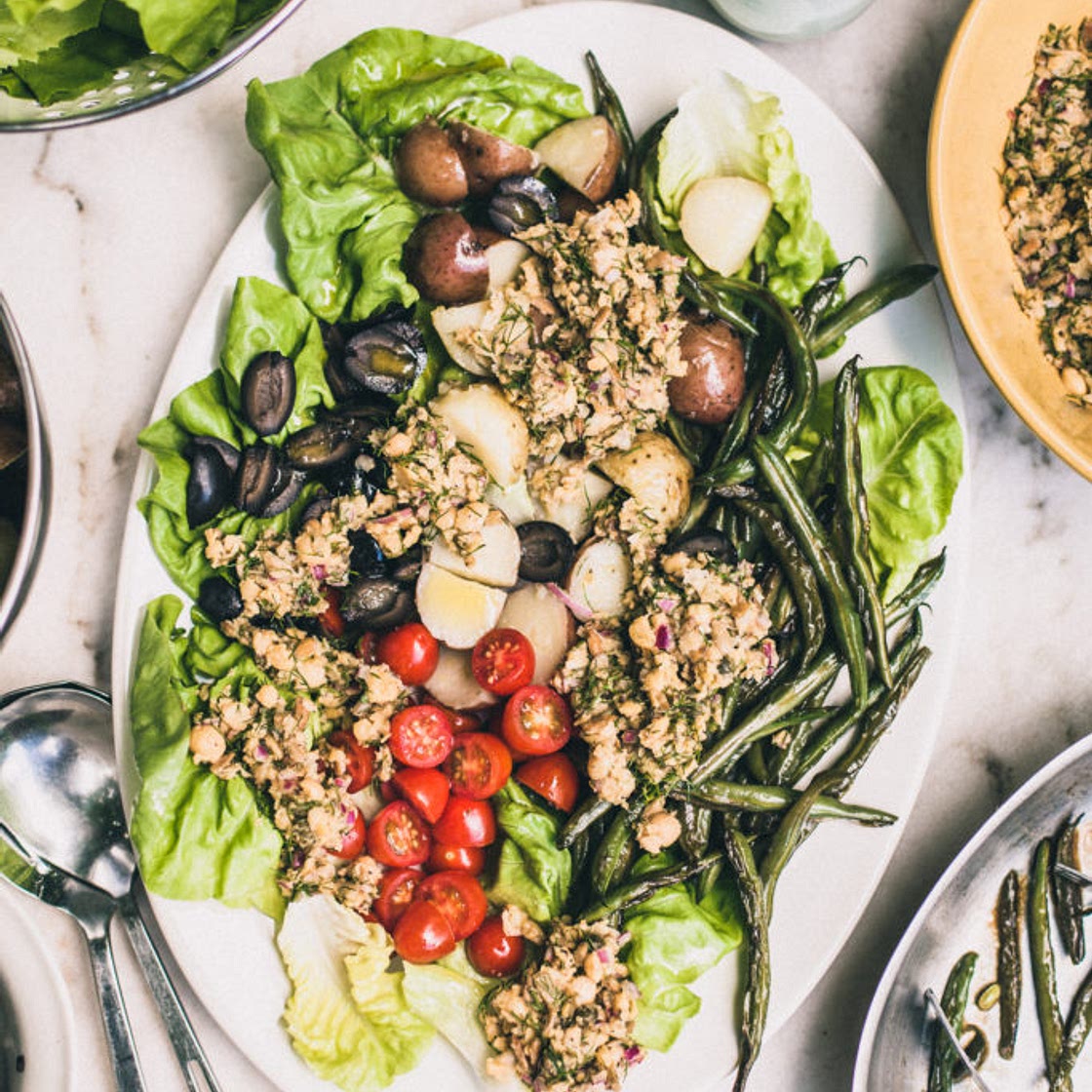Vegan Chickpea Nicoise Salad