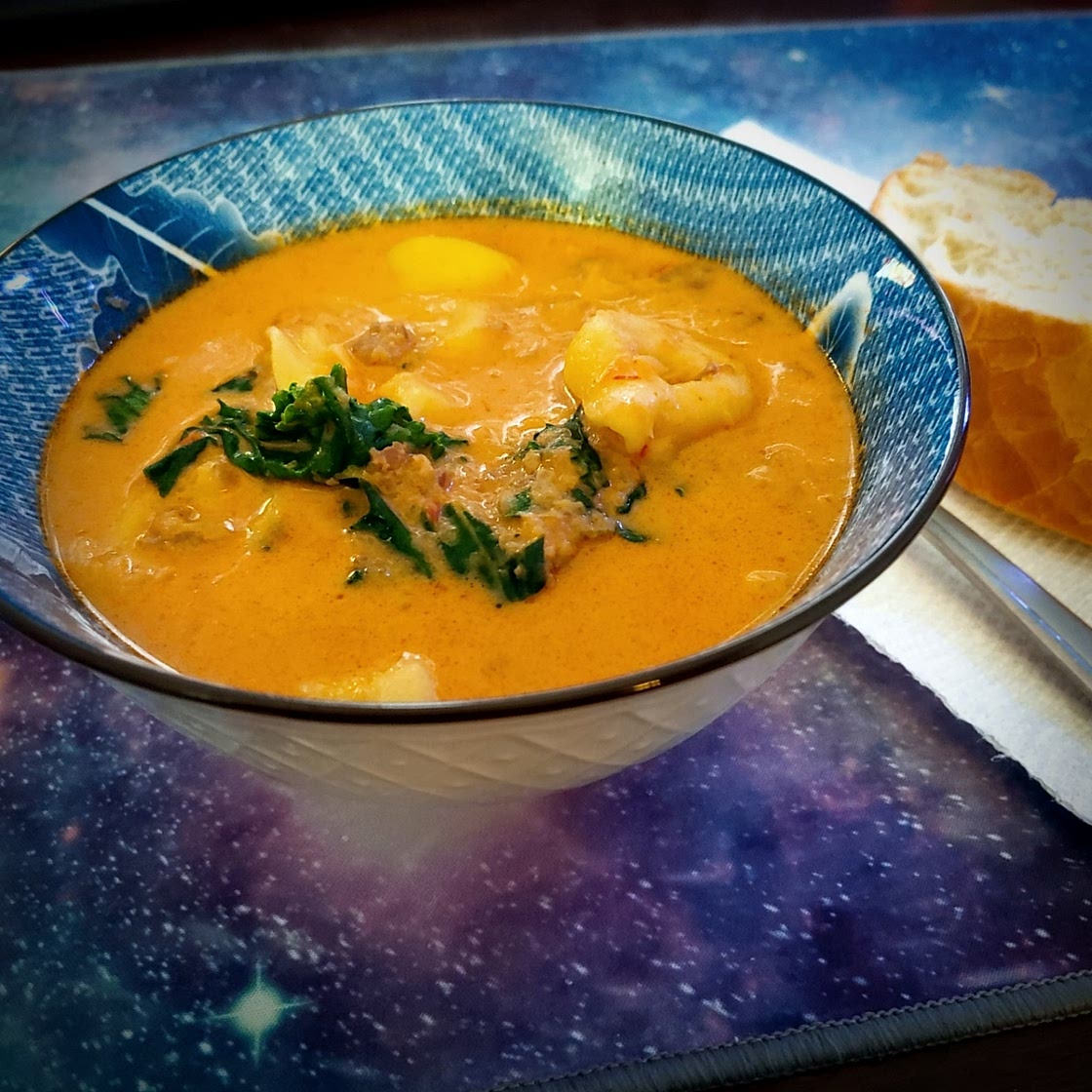 Tortellini Soup with Italian Sausage and Kale