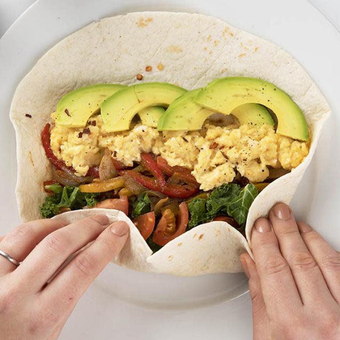 The bang anything in breakfast burrito