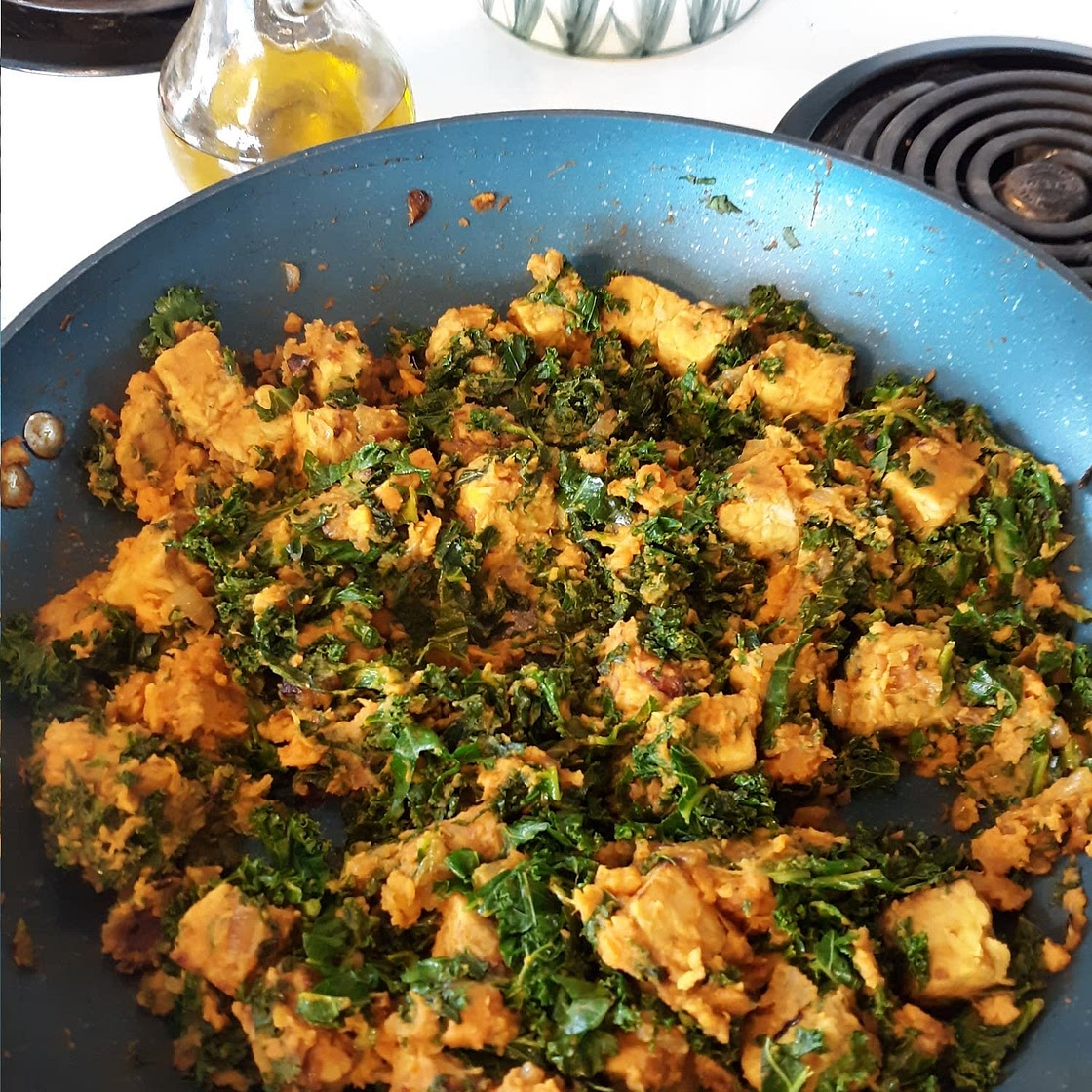 Tempeh and Sweet Potato Hash