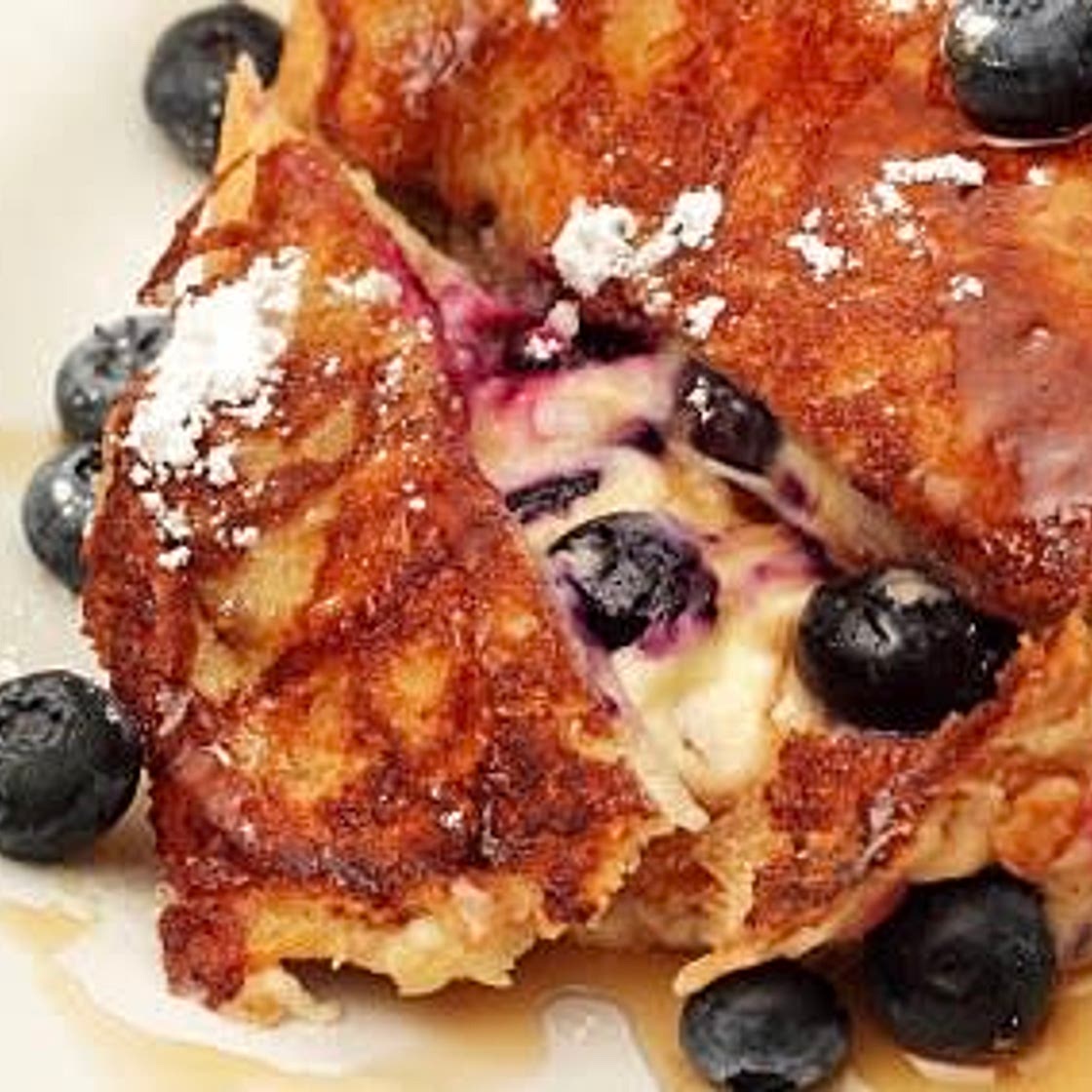 EASY! Cream Cheese Stuffed French Toast.