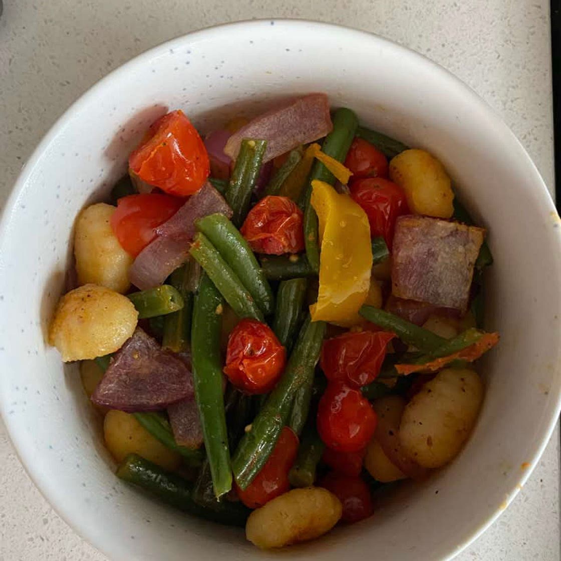 Gnocchi, veggie, sheet pan