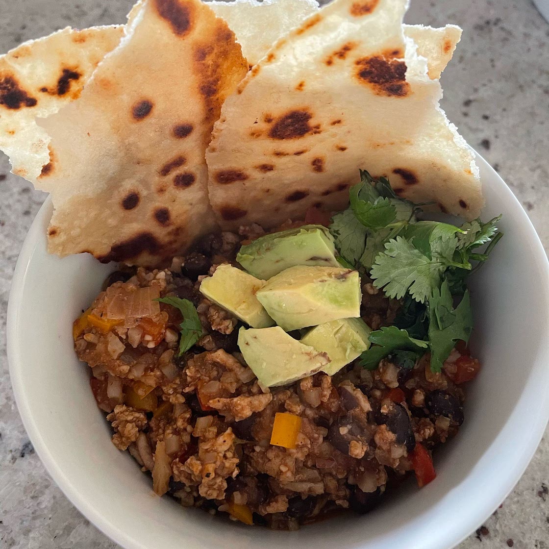 Ground Chicken Fajita Bowl
