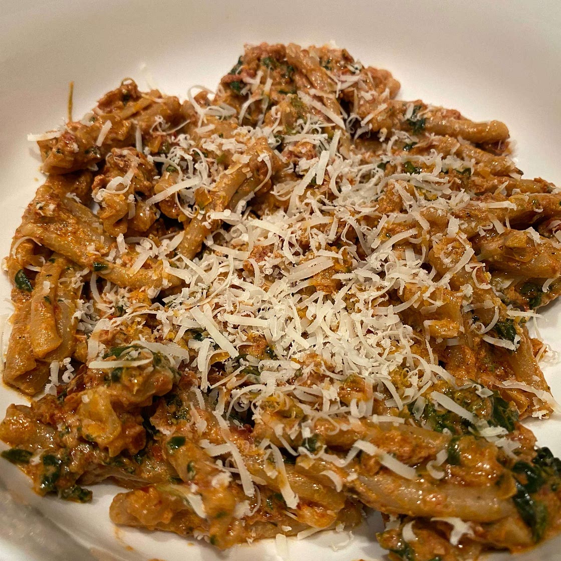 Creamy Goat Cheese Pasta with Sun-Dried Tomatoes