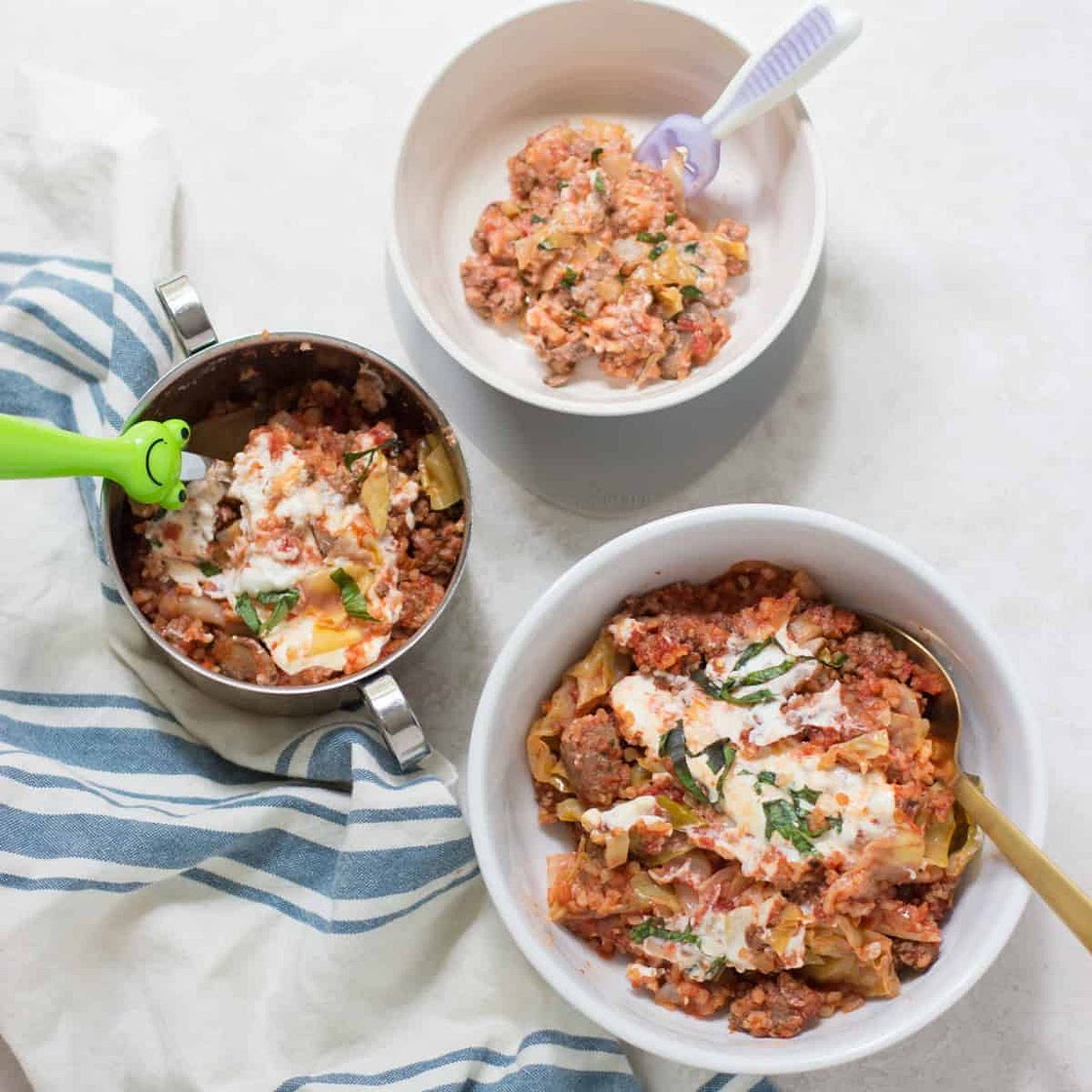 One Pot Cabbage Lasagna