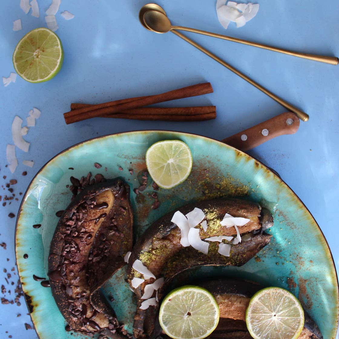 Baked banana - (Cinnamon+lime)
