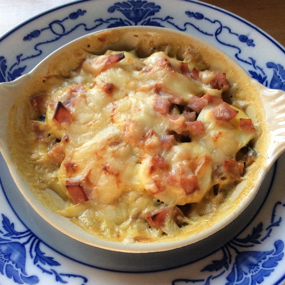Jacques Pepin~ Egg and Swiss Chard Gratin