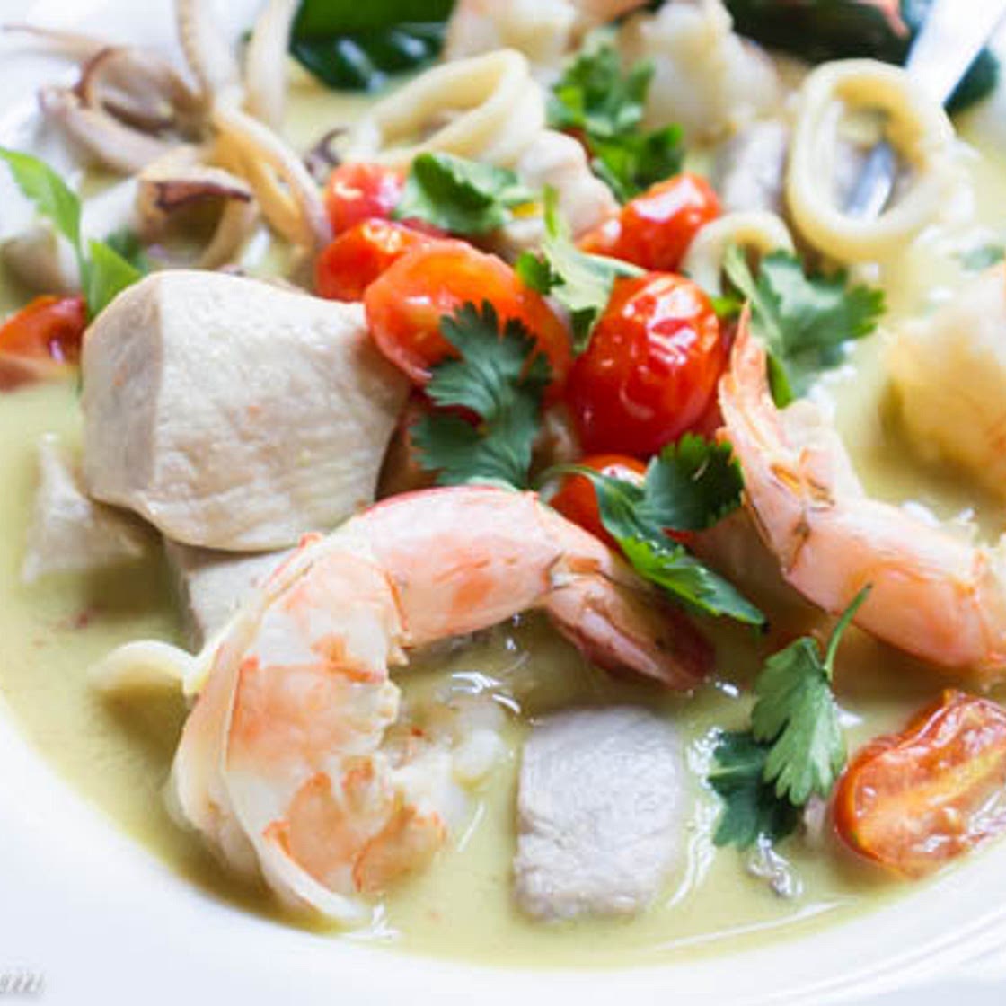 Galangal and Coconut Seafood Stew