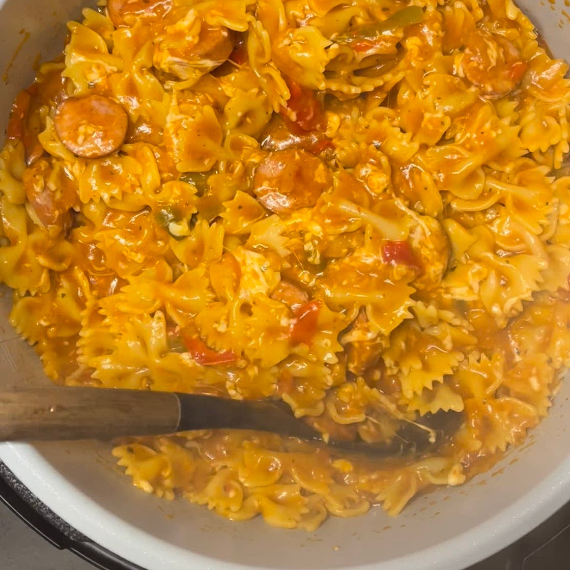 Smoked Sausage and Peppers Pasta