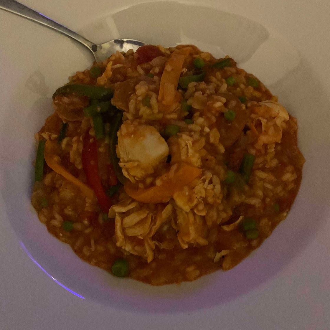 Chicken and chorizo paella 