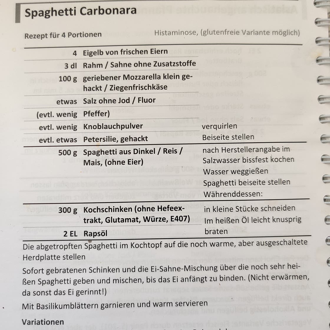 Spaghetti Carbonara