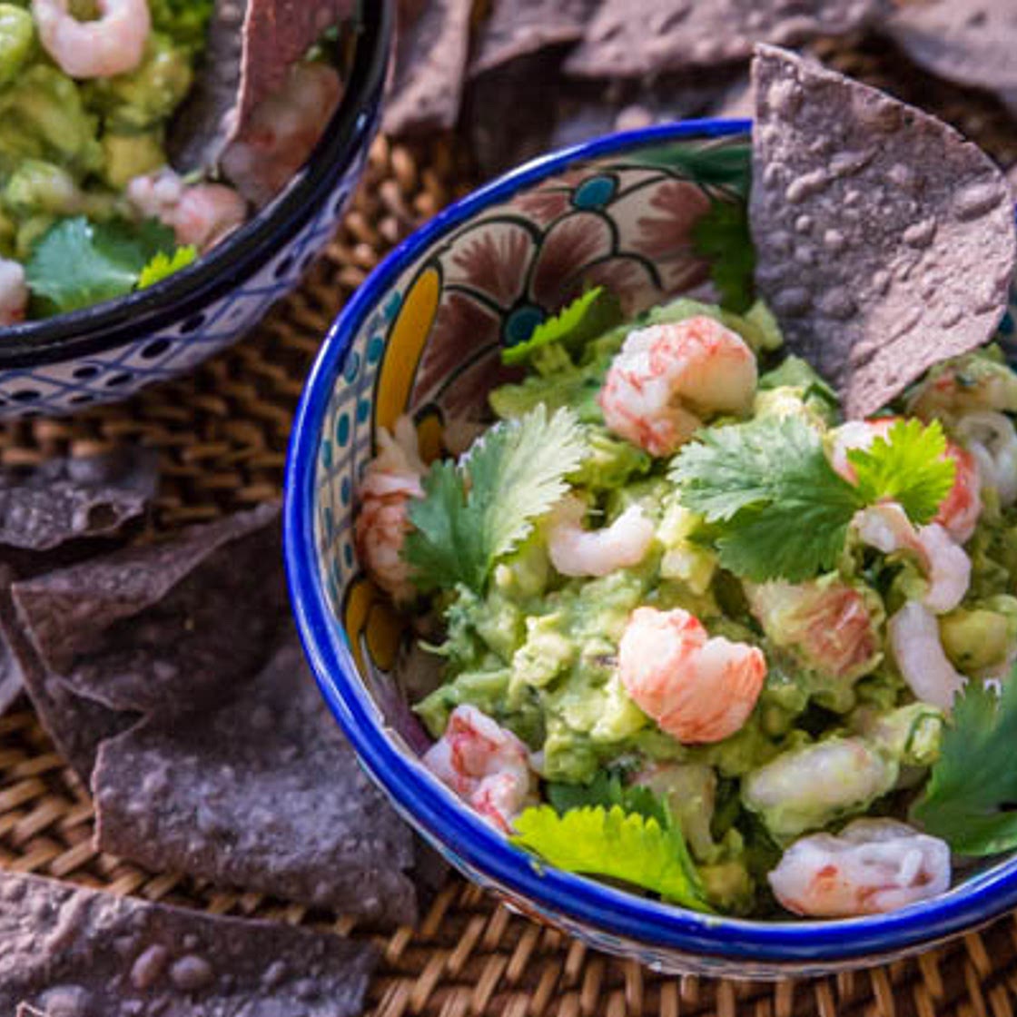 Cucumber and Seafood Guacamole