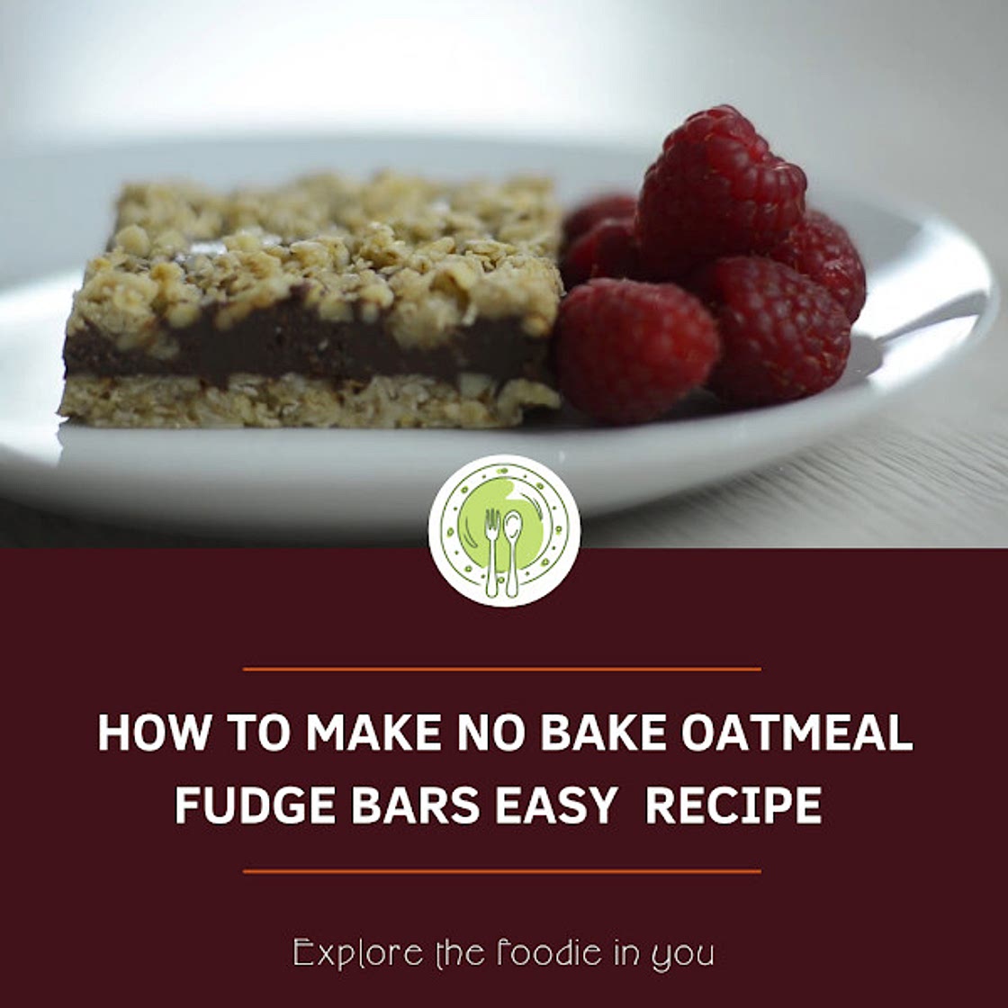 No Bake Oatmeal Fudge Bars