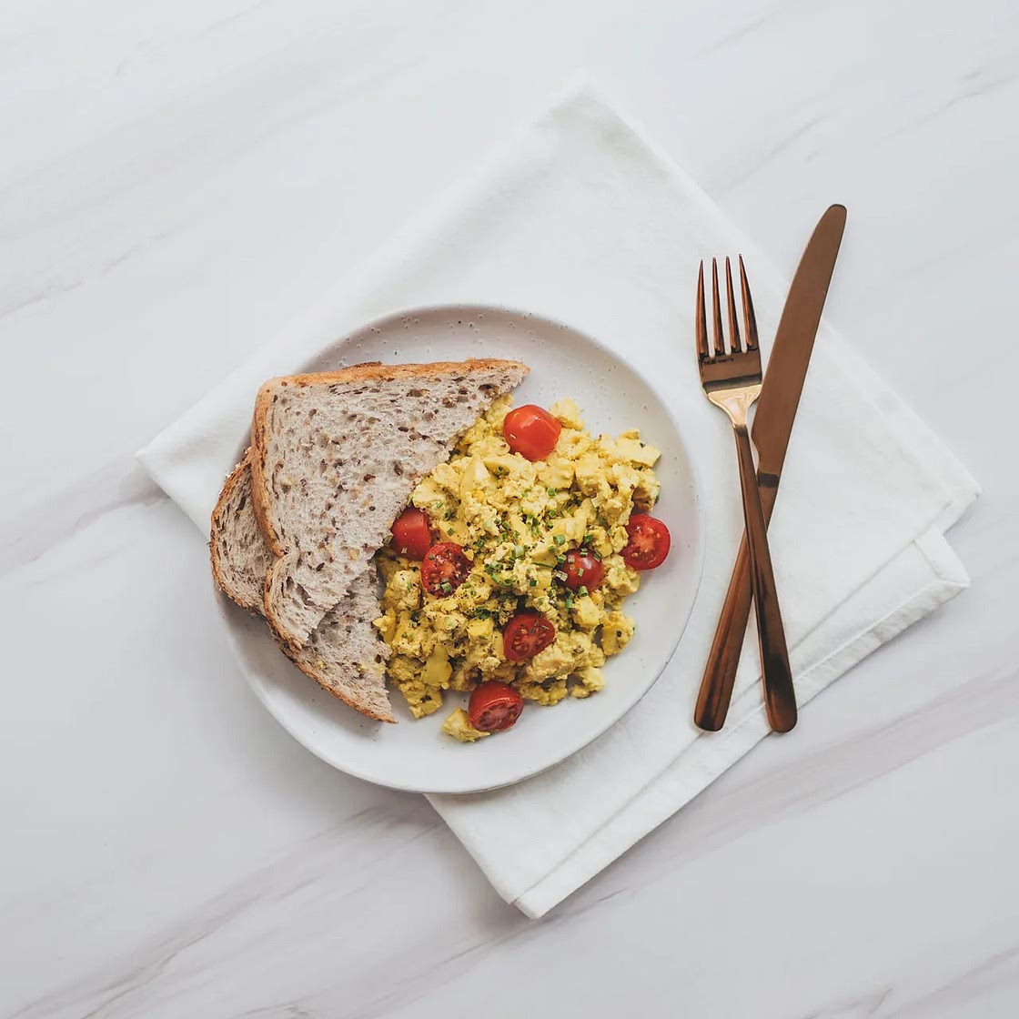 Tofu Scramble on Toast