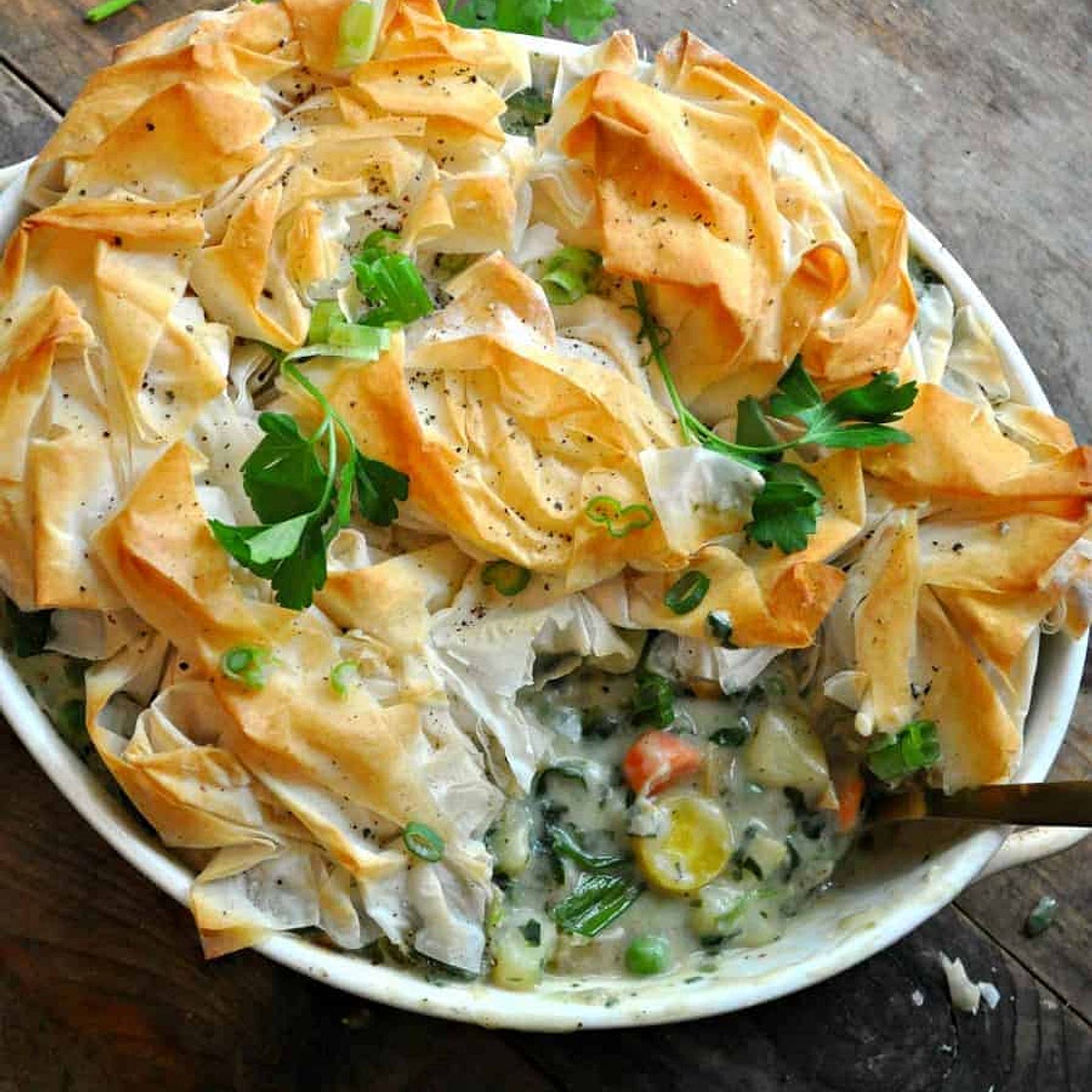 Herbed Vegan Vegetable Pot Pie