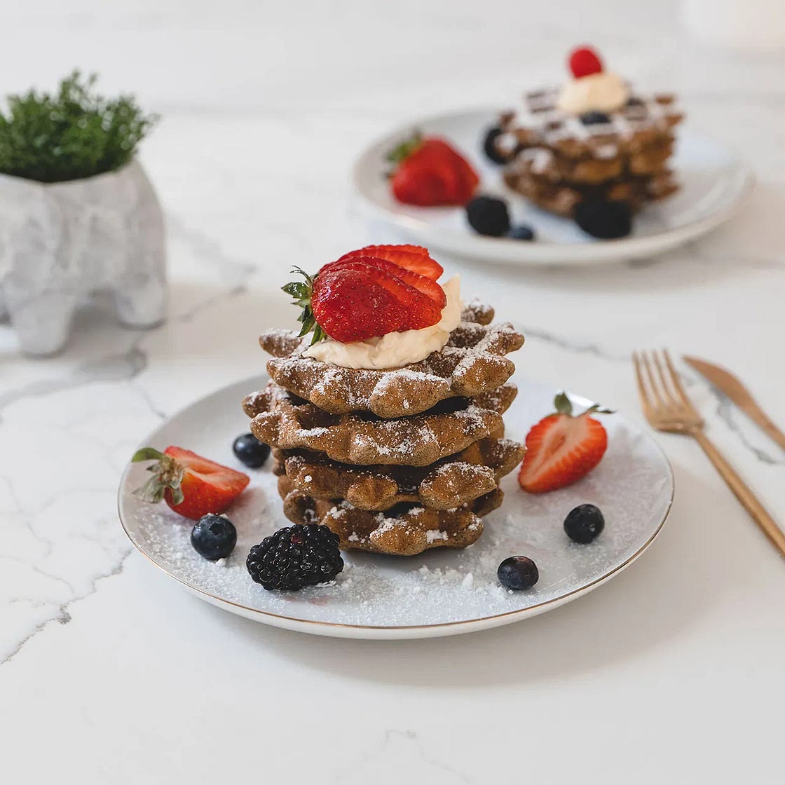 Healthy Fluffy Waffles 🧇